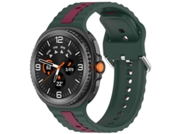 Pulseira Vertical De Silicone Bicolor Para Samsung Galaxy Watch 8 40mm / 44mm
