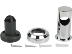 Suporte de parede para guidão Chuveiro de 22 mm, compatível com tubos de 21,5 a 22 mm. Suporte ajustável em ABS com parafusos.