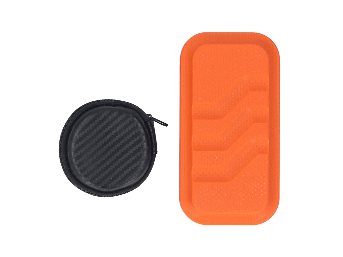 Mali slider de Pressão Háptico 3 Camadas 6 Estágios Resina Antiderrapante Brinquedo de Alívio de Estresse Laranja