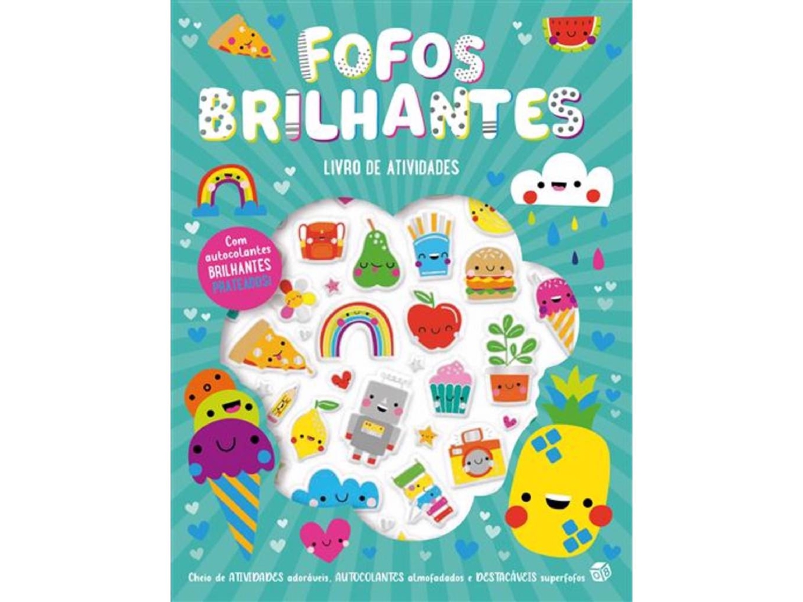 Livro Fofos Brilhantes. Oferta de autocolantes de Zero A Oito (Português do Brasil)