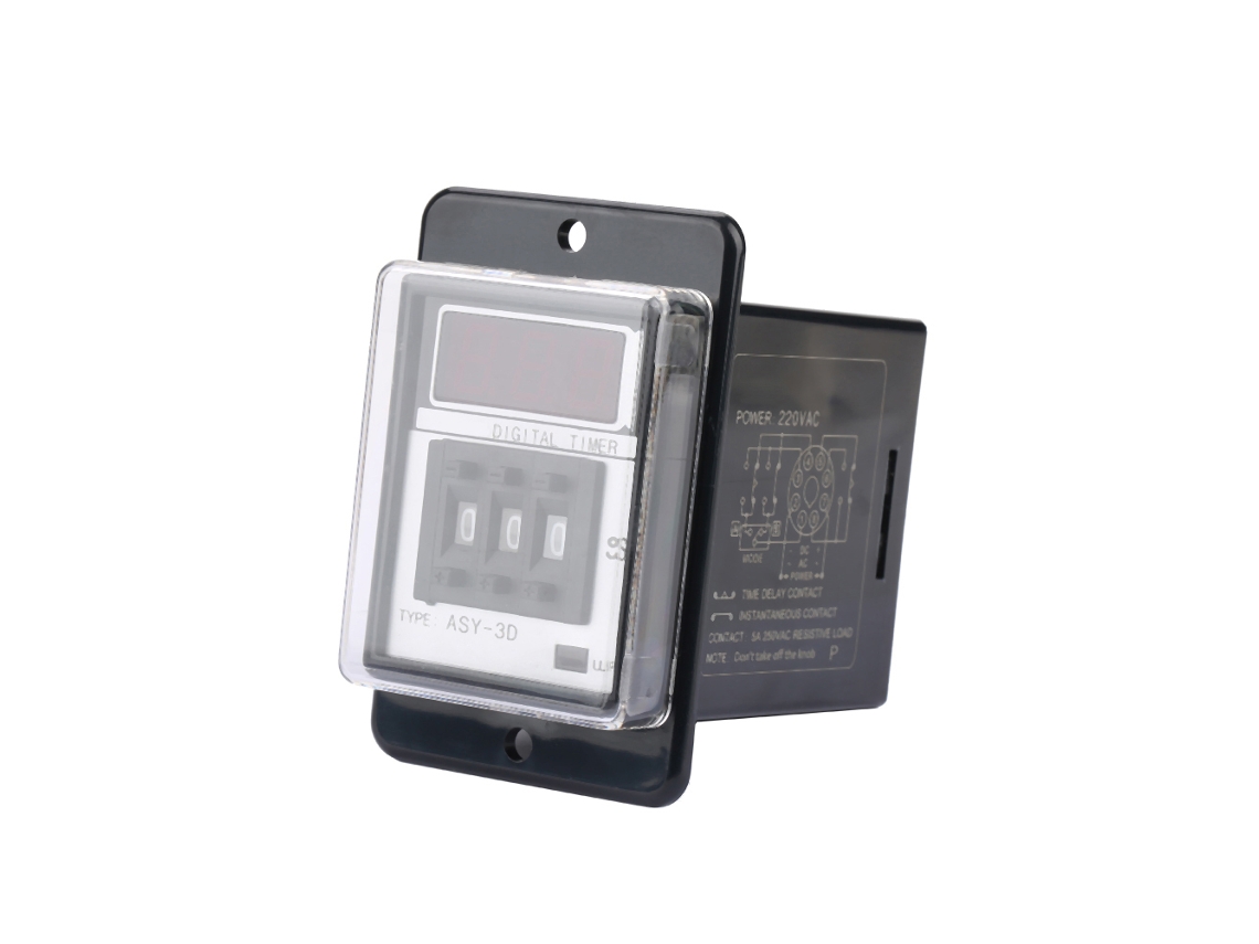 Relé De Temporização Digital Lcd Laxiscreed Com Atraso De 0-999s E Alimentação 220v Ac