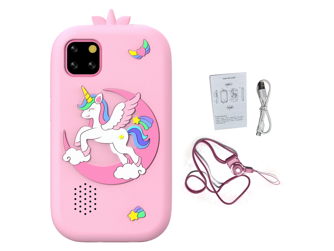 Celular Infantil 2.8" Tela Touch 32GB Câmera MP3/MP4 Rosa LAXISCREED