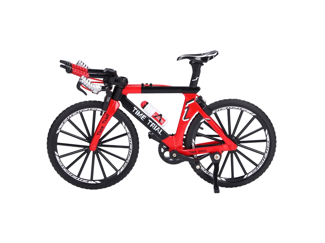 Primerox modelo de Bicicleta Miniatura de Liga para Dedo Montanha Decorativo Presente Vermelho