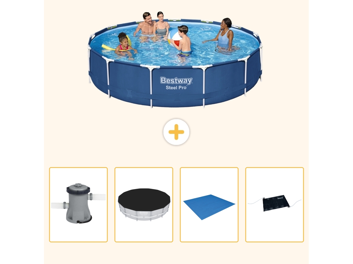 Bestway Piscina Bestway Steel Pro Redonda - 396x84 Cm - 5-peças S214