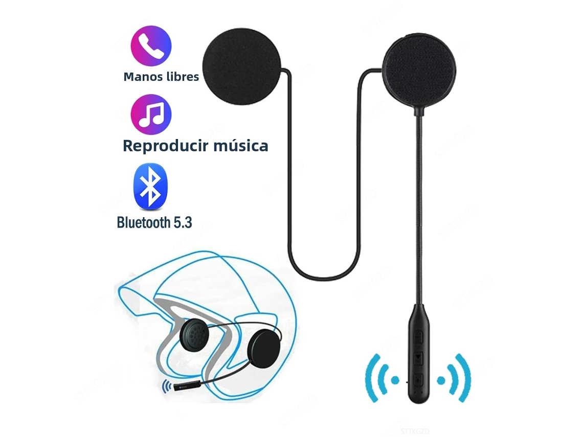 Fone de Ouvido Sem Fio para Capacete de Motocicleta com Microfone com Cancelamento de Ruído MDUG