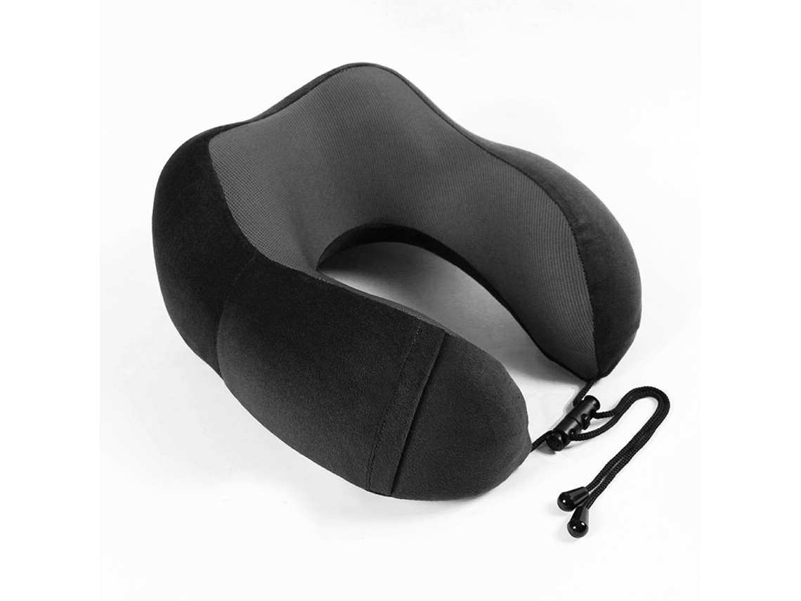 Travesseiro De Espuma Viscoelástica Macio Formato U Para O Pescoço, Com Retorno Lento E Espaço Para Viagem, Apoio Cervical