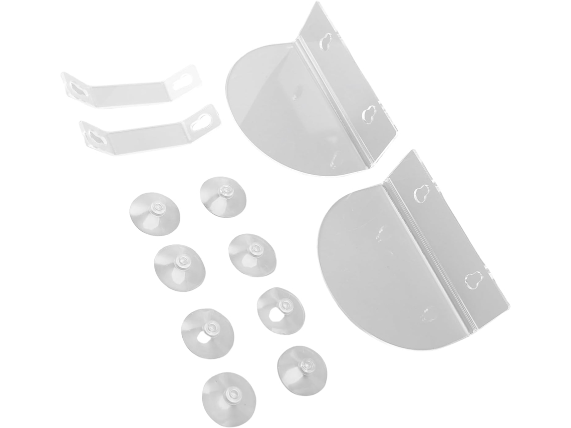 Prateleira Semicircular De Acrílico Socobeta Para Janela, Fácil De Montar, Ideal Para Banheiro E Plantas De Interior