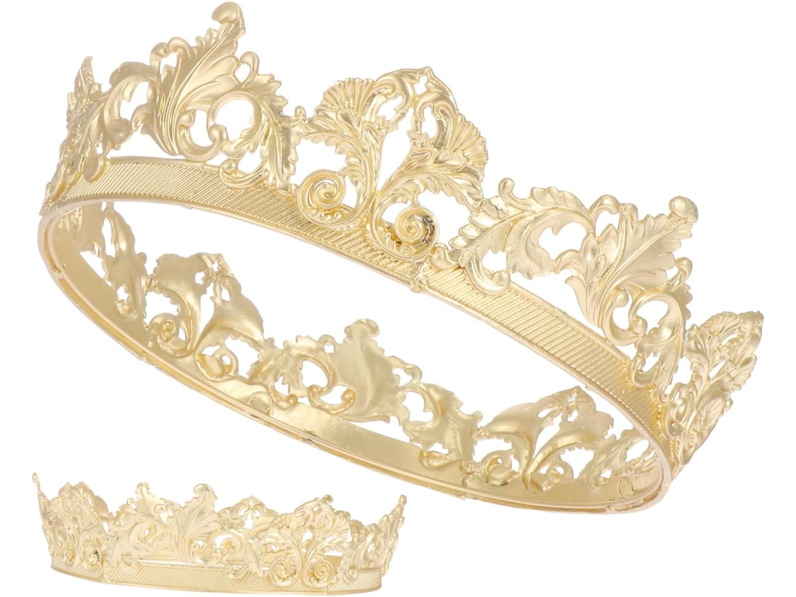 Coroa De Metal Estilo Princesa Para Homens E Mulheres, Acessório Para Cosplay, Casamento E Festa.