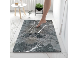 Tapetes de Banho Antiderrapantes Absorventes de Secagem Rápida para Decoração de Banheiro Padrão 19 EVELTEK 40x60cm