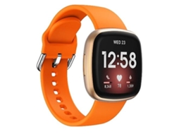 Lurelia Pulseira De Silicone Laranja, Compatível Com Fitbit Versa 3