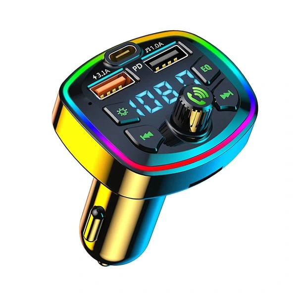 Transmissor Fm Bluetooth Veicular, Usb, Carga Rápida, Mp3