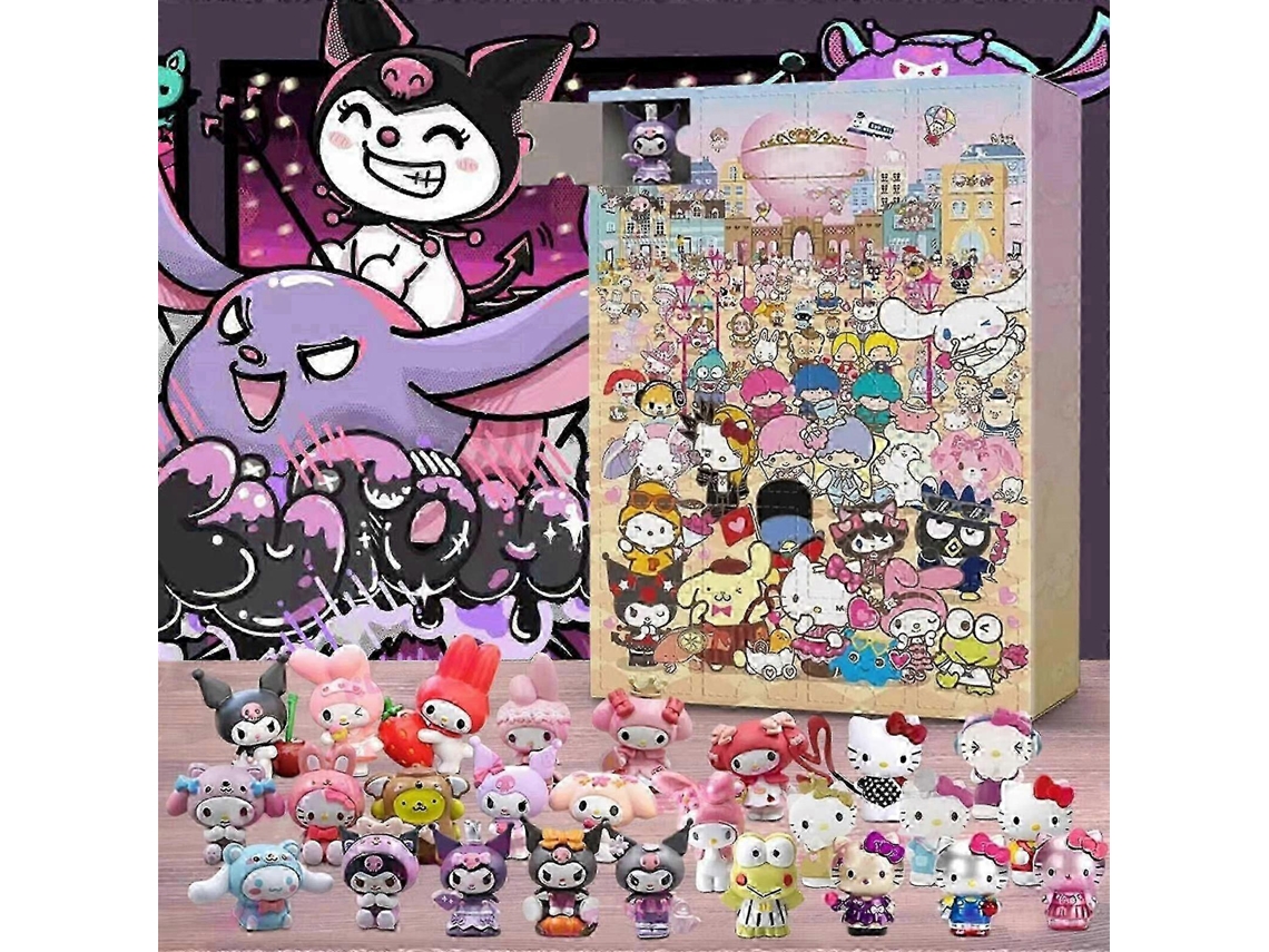 Calendário De Natal Kt Cat 2025 Com Caixa Surpresa E 24 Peças Sanrio Caixa De Presente De Natal Surpresa Hengjian