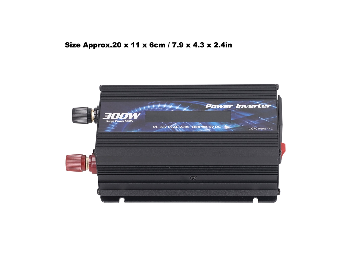 Laxiscreed Carregador Veículos 300w Com Usb 2.0a E Ecrã Lcd De Alta Eficiência