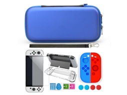 Capa Compatível com Nintendo Switch Oled com Acessórios, 9 Peças BRILVIBERA
