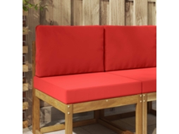 Vidaxl Almofada Para Sofá Externo Poliéster Vermelho 60 X 60 Cm