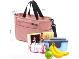 Bolsa Térmica para Almoço, Ferramenta, Mini Bolsa Térmica, Portátil, Piquenique, Rosa BRILVIBERA (rosa)