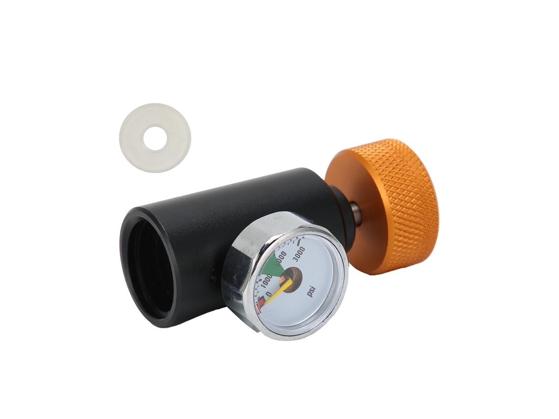 Adaptador de Recarga Co2 com Manômetro 3000psi
