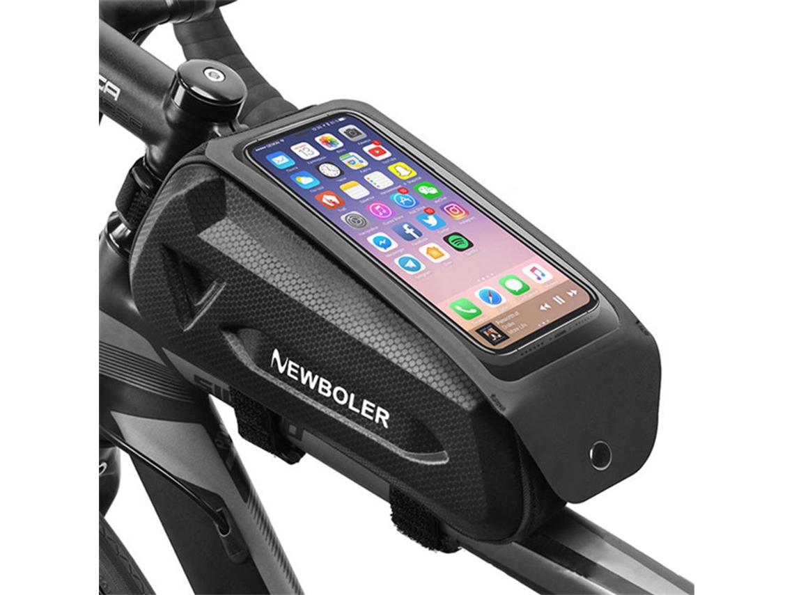 Bolsa Com Estrutura Frontal Para Telefone De Bicicleta Bolsa Impermeável Para Tubo Superior De Bicicleta Bolsa Com Suporte Para Telefone Com