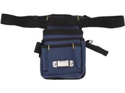 Bolsa de ferramentas ajustável para cintura com diversos compartimentos, bolsa para ferramentas de eletricista em tecido Oxford.