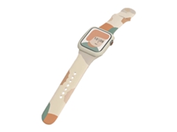 Pulseira Silicone Com Impressão Colorida Para Apple Watch 6/7 42/44/45mm