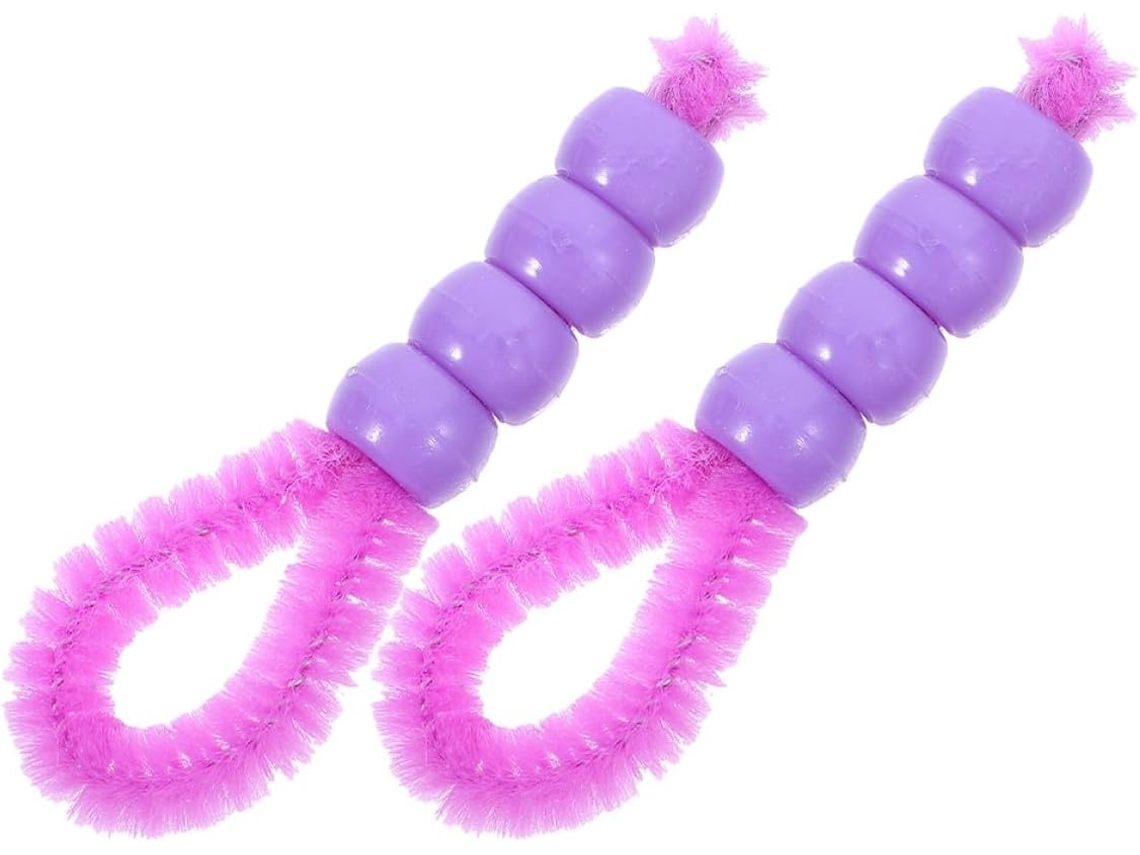 Homsfou Conjunto De 2-escovas Limpeza Íntima Com Cerdas Macias, Compactas E Ergonômicas, Escova Prática Para Higiene