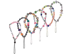 Lurelia Cordão Para Telemóvel De Pulso Com Pérolas Com Contas 5 Peças 35 Cm Anti-perda