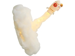 Luminária Noturna De Astronauta Diy Em Silicone Branco Para Mesa, Luz