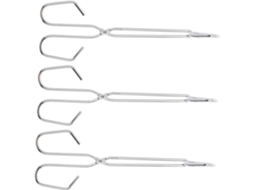 Conjunto De 3 Pinças Portáteis Popetpop Ferro Resistente A Altas Temperaturas Para Churrasco E Fogueira Em Casa, Cor
