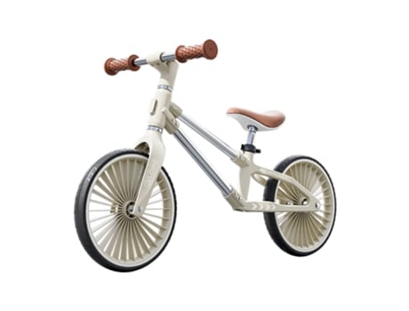 Bicicleta de Equilíbrio BEUNIK para Criança (Idade Mínima: 2 Anos - Bege e Cinza)