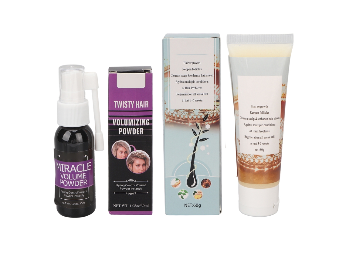 Esfoliante Capilar 60ml Spray De Volume 30ml Para Controlo De Oleosidade E Elevação Da Raiz