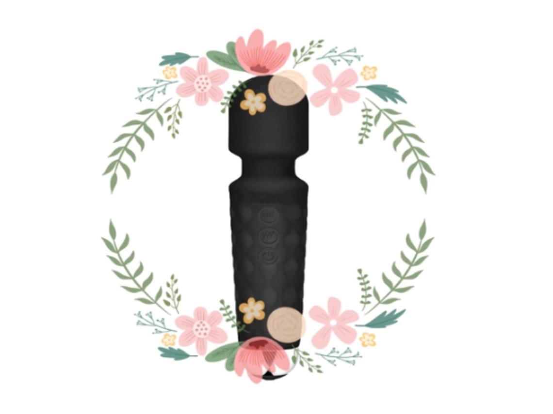 Mini Massagem Pessoal Poderosa Com 20 Modos E 8 Velocidades, À Prova Dágua E Recarregável, Rosa