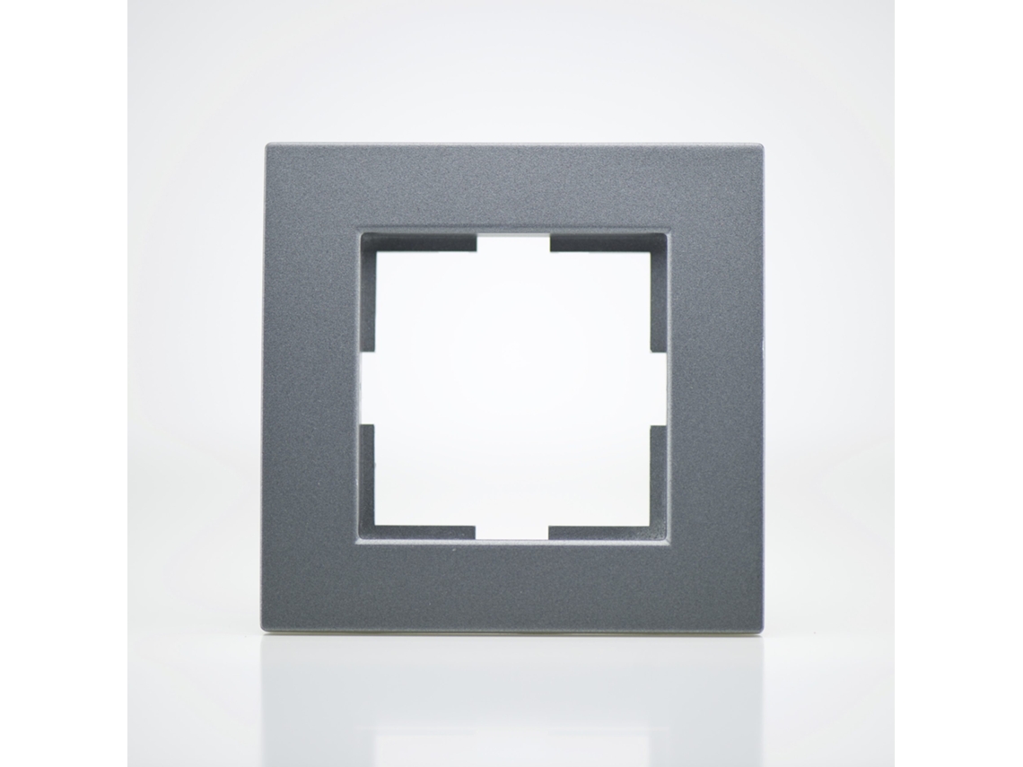 Placa de Acabamento de Plástico Defumado 1 Post 81X83X10Mm