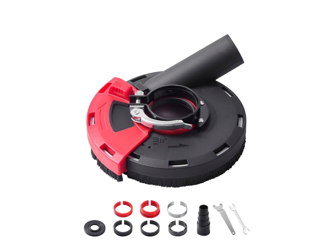 Capota De Aspiração Para Rebarbadora 100–125 Mm Com 6 Anilhas, Compatível Com Várias Marcas, Instalação Fácil Tekmaquinas