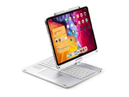 Capa Com Teclado Bluetooth Retroiluminado E Touchpad Rotação 360° Para Ipad Mini 7 8.3 Polegadas Português