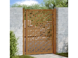 Vidaxl Portão De Jardim 100x125 Cm Em Aço Inoxidável Com Design Em Cruz
