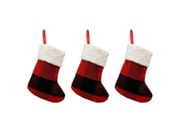 Laxiscreed Decorações Natalícias: Meias, Ornamentos E Porta-balas Para Árvore De Natal