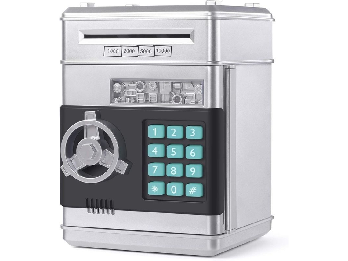 Caja De Ahorros Electrónica Para Niños Con Contraseña Atm Monedero De Cartoon Guarda Dinero Para Niños 2025