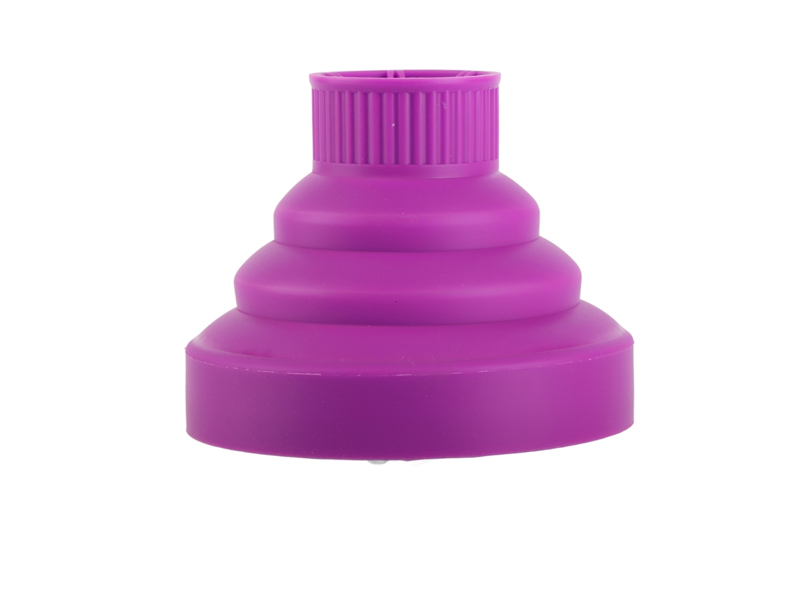 Difusor De Secador De Cabelo De Silicone Colapsível Portátil Plegável Para Viagem Roxo