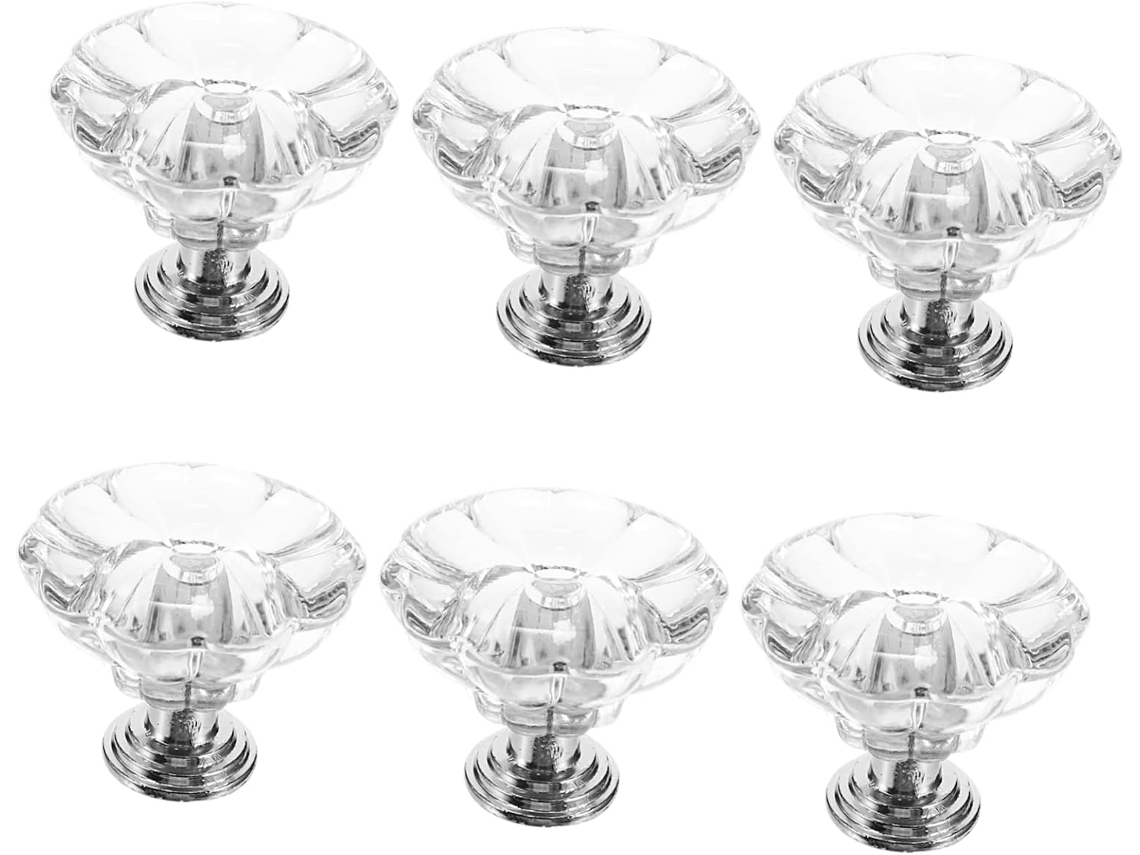 Angoily Conjunto De 12 Puxadores Cristal Para Gavetas, Armários E Portas Ideal Para Decoração De Interiores