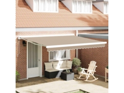 Vidaxl Tecido De Substituição Para Toldo Bege 380 X 345 Cm Poliéster