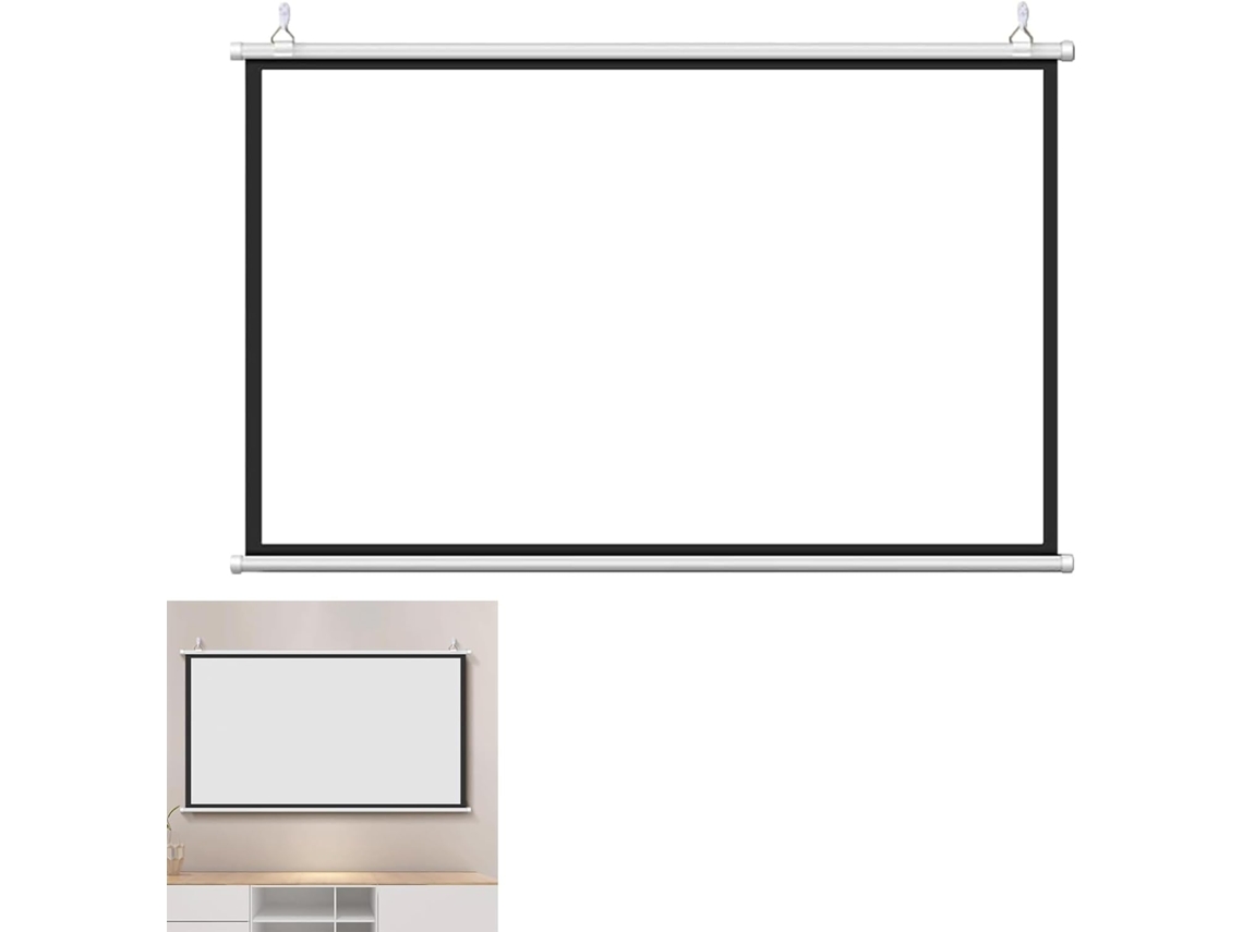 Tela de Projeção 16:9 4:3 Hd Portátil, para Uso Doméstico e Externo