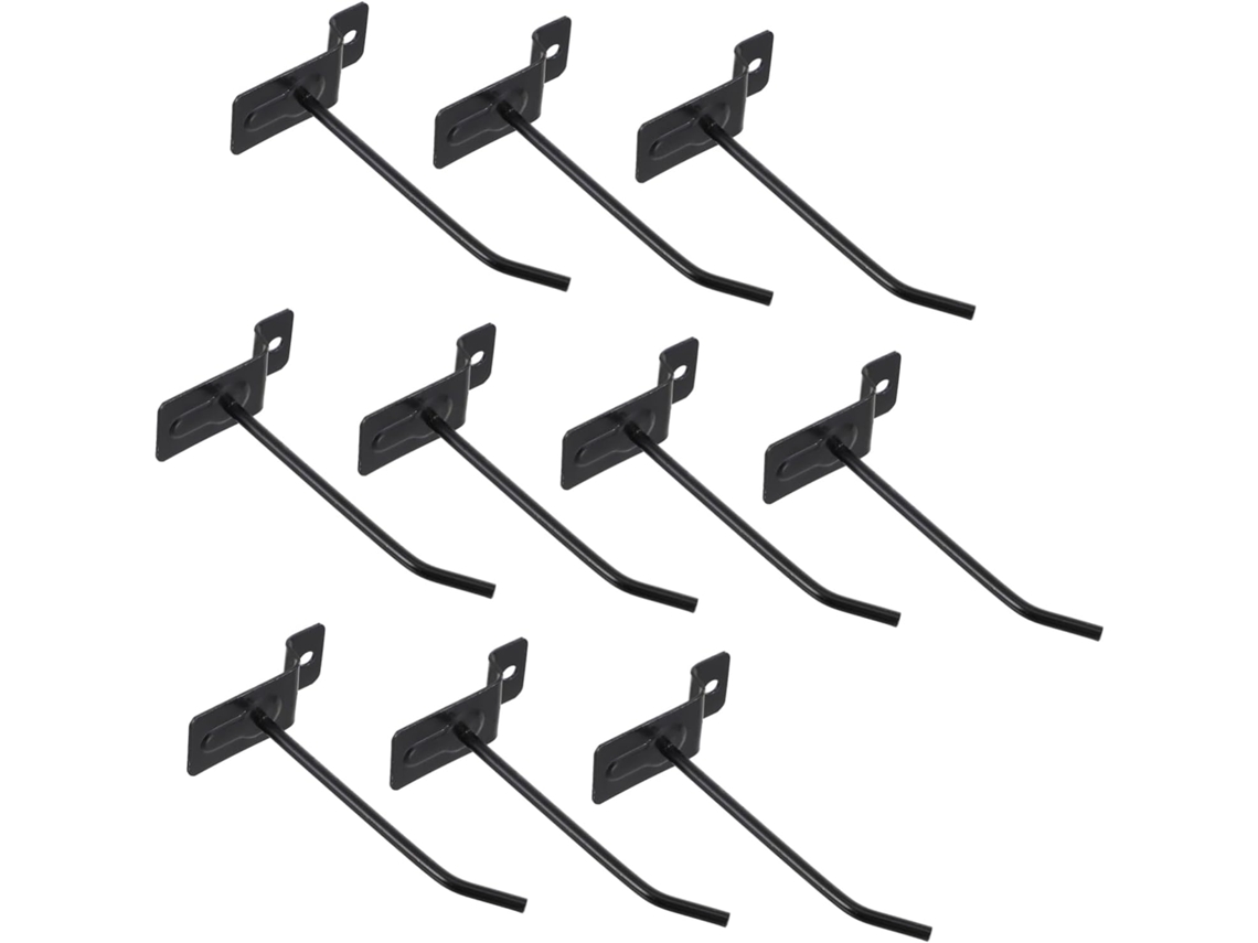 Conjunto De 10 Ganchos Metal Para Suporte Exibição Ferramentas Perfura