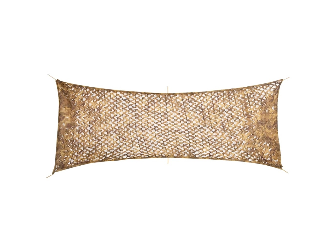 Rede De Camuflagem Vidaxl Bege Poliéster (525x205cm)