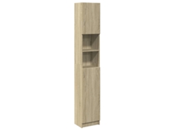 Bathroom Cabinet, Bathroom Cabinets Vidaxl Marrom Madeira Processada (n/a)