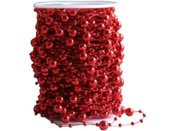 1 Rolo De Corrente De Pérolas De 10 M De Comprimento Para Decoração De Sapin De,