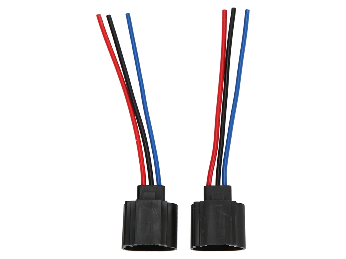 H13 Conector Fêmea De Plástico Com Cabo, Vendido Em Par, Compatível Com 4 Awg.