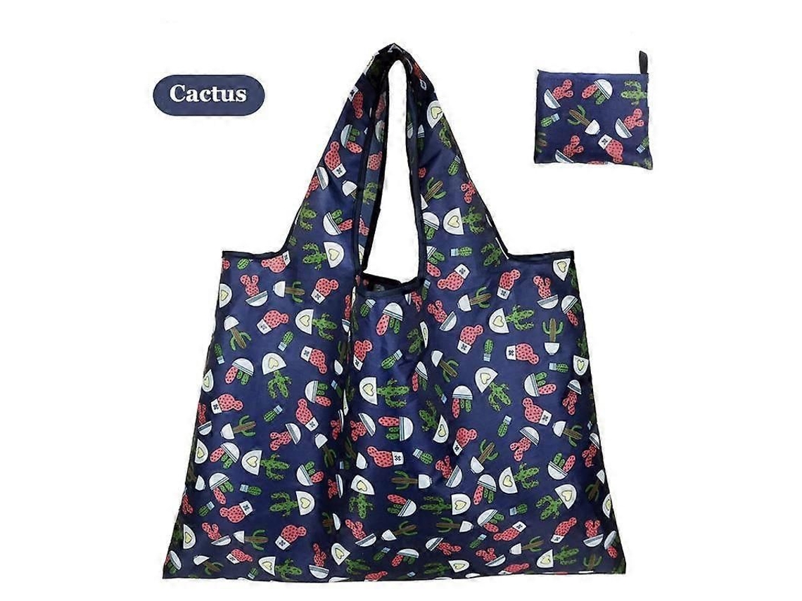 Bolsa Grande de Tecido Oxford Grosso, Ombro Grande, Ecológica, Reutilizável, Portátil, Feminina Dob Rável, Compras. GOKOCO