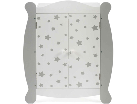 Armario Ropero Para Muñecas. Estrellas Grises Bayer Chic 2000