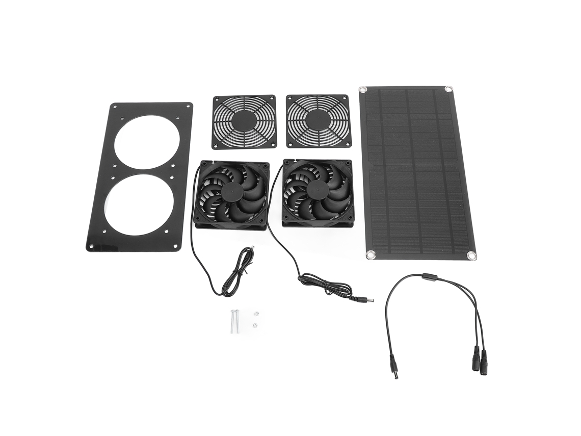 Ventilador De Exaustão Solar 10w 18v Resistente Às Intempéries