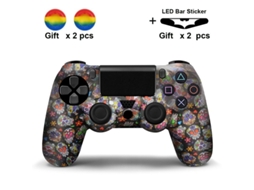 Capa Comando Para Ps4, Protetor De Alça De Silicone Antiderrapante Com Tampa De Proteção Para Polegar Cuich